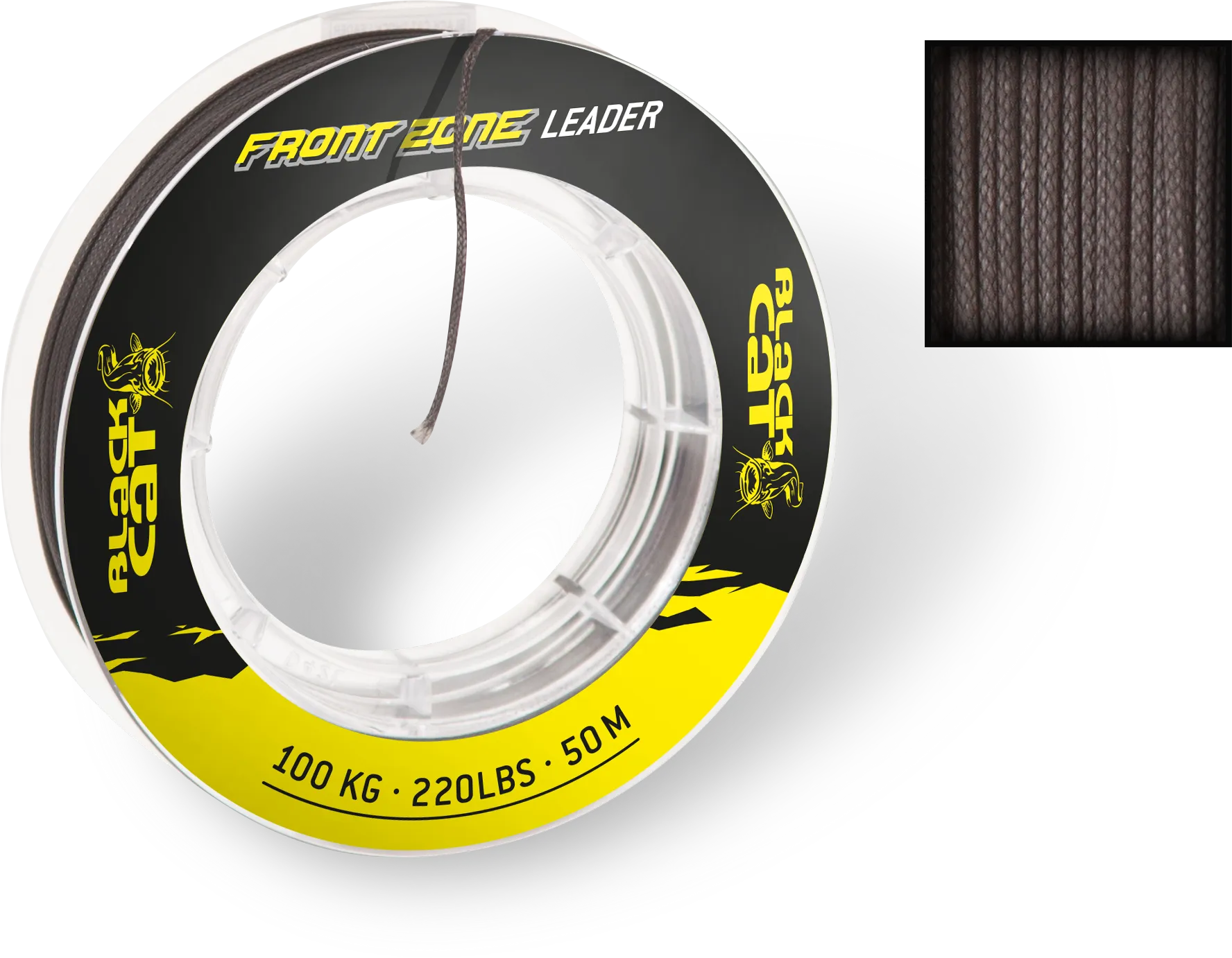 Black Cat Front Zone Vorfach 1mm 50m 100kg Black