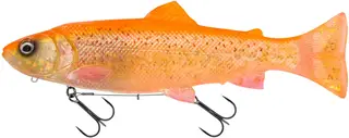 Savage Gear 3D Line Thru Pulsetail Trout Softbaits 25cm 185g 0.3–3m Slow Sinking Clear Golden Albino