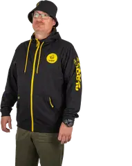 Black Cat Black Zip Hoody Medium