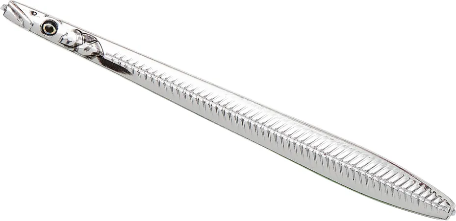 Savage Gear Line Thru Sandeel Nail 12cm 26g Silver Plating