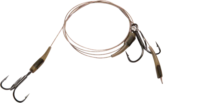 Zebco DB Series Bottom Rig Leader 14kg 4+2 Camo Steel