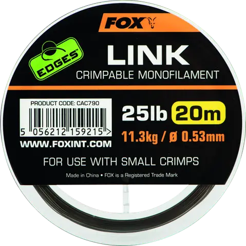 Fox Edges Link Mono 0.64mm 15.9kg 20m Trans Khaki