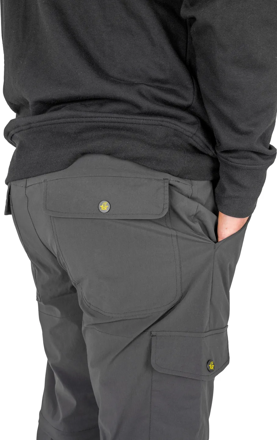 Black Cat Zip-Off Trousers XXXL Black