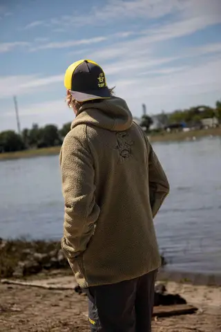 Black Cat Polar Fleece Kapuzenpullover XXL