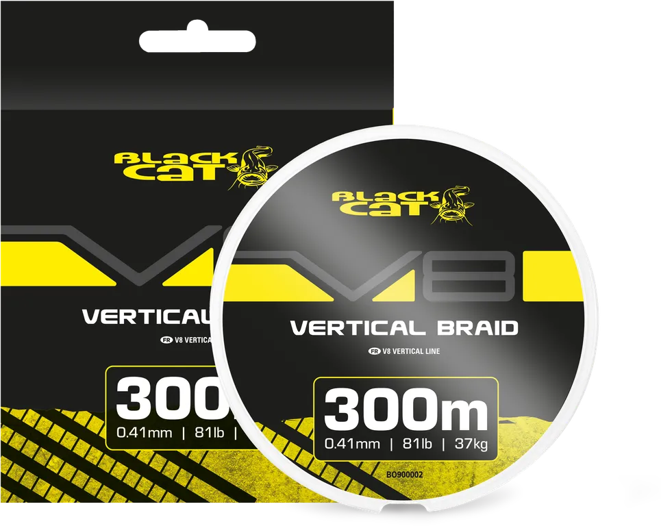 Black Cat V8-Line 0.41mm 37kg 300m Green/Yellow