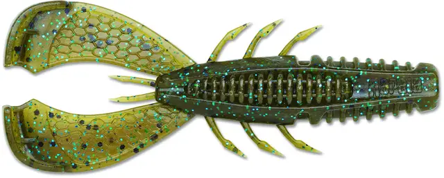 Rapala CrushCity Cleanup Craw Weichköder 7pc 8g 9cm Green Pumpkin Blue
