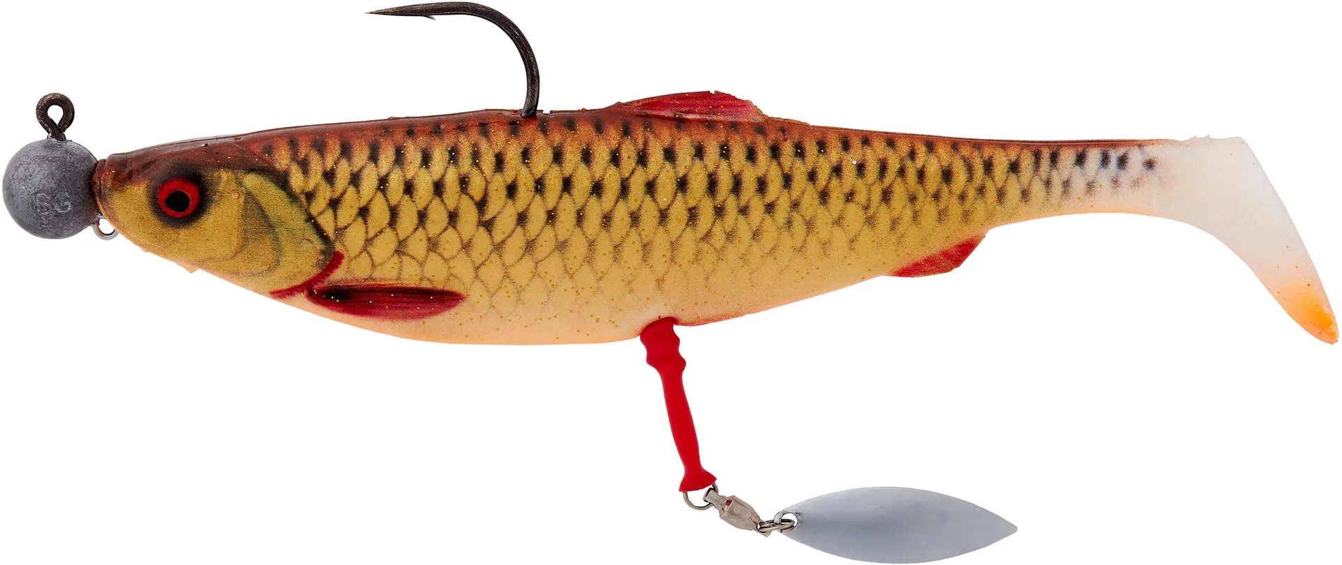 Savage Gear Screwin Spin Teaser 100g 3pcs S Silver Red