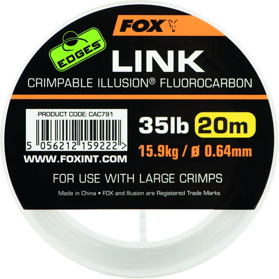 Fox Edges Link Illusion Flurocarbon 0.64mm 15.9kg 20m