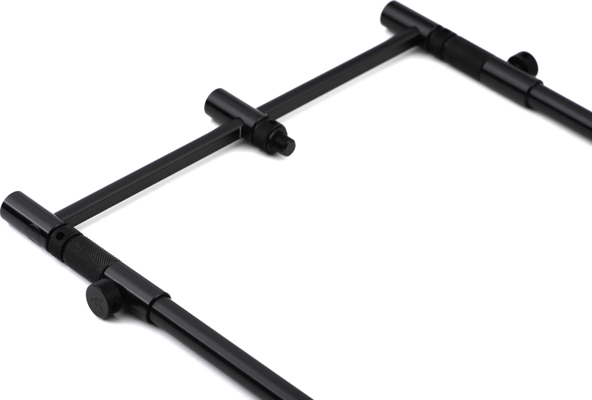 Fox Black Label Slim Adjustable Buzz Bars 3 Rod 12mm 22–25cm Aluminium