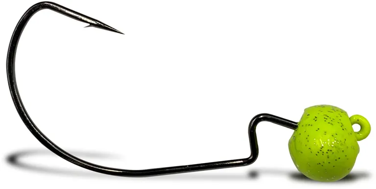 VMC 7340RJ Rugby Jig 5g 3/0 Chartreuse 4pcs