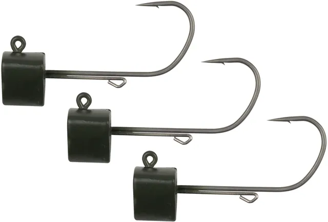 Fox Rage Tungsten Ned Head Shield Weights Jig Heads 11g 7pcs Matte Green