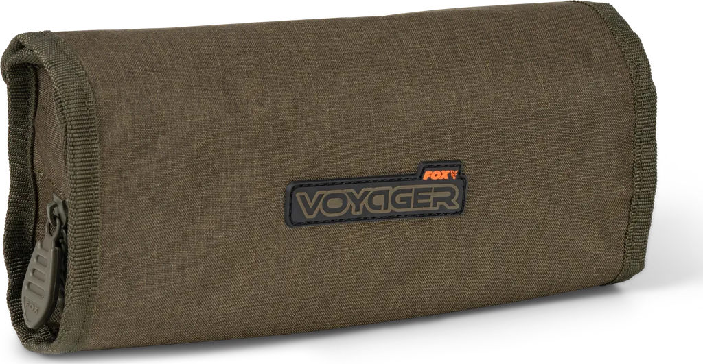 Fox Voyager Roll Wash Bag 3 Compartments 100% Polyester Water Resistant Hanging Hook