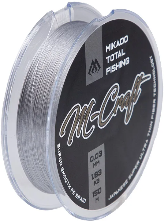 Mikado M-Craft Braid - 0.06mm, 150m, 3.83kg, Steel Grey