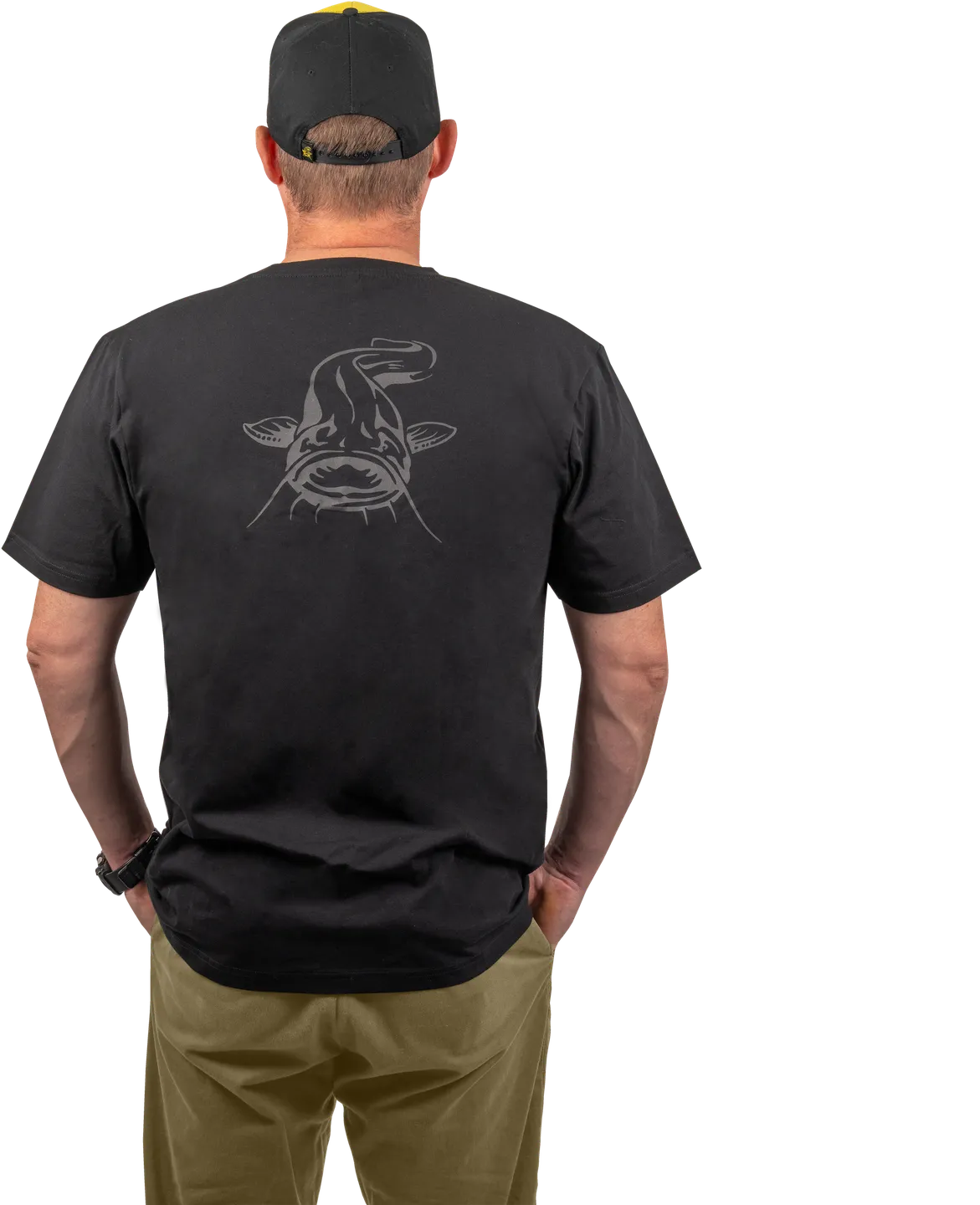 Black Cat Logo Black T-Shirt 3X Large