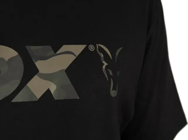 Fox Black Camo Logo T-Shirt S