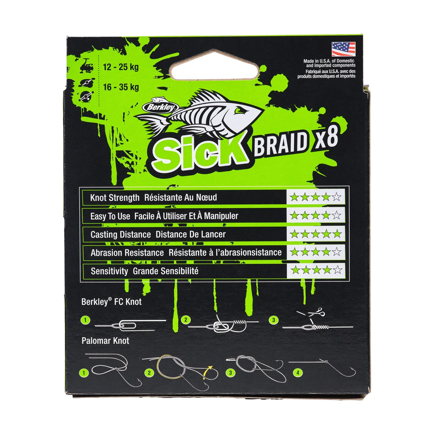 Berkley Sick Braid - 0.23mm, 150m, Hi-Viz Yellow