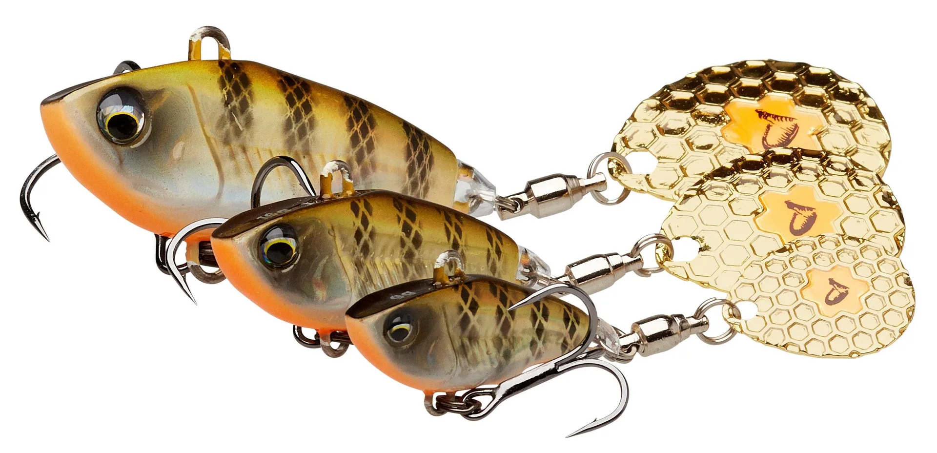 Savage Gear Fat Tail Spin - 8cm, 24g, Dirty Silver