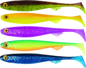 Fox Rage Slick Shad 11cm 4pc Mixed UV