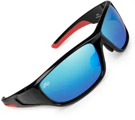 Fox Rage Shield Wraps Polarized Sunglasses Brown Lense Mirror Blue