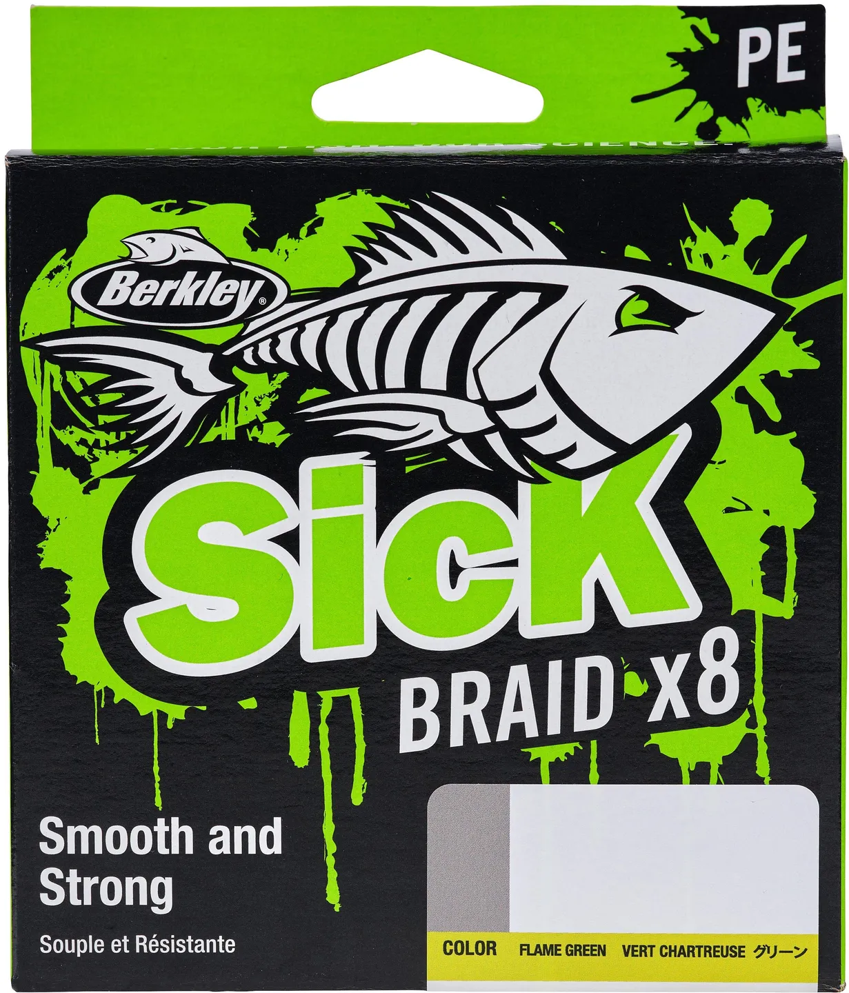 Berkley Sick Braid 150m 23.6kg 0.23mm 8 Flame Green