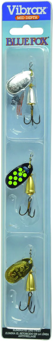 Blue Fox Vibrax Expert 2 3 18g Spinner SYB/SYR/GYR