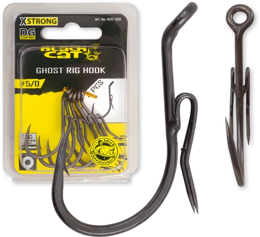 Black Cat Ghost Rig Hook Hooks #7/0 28g 5pcs DG
