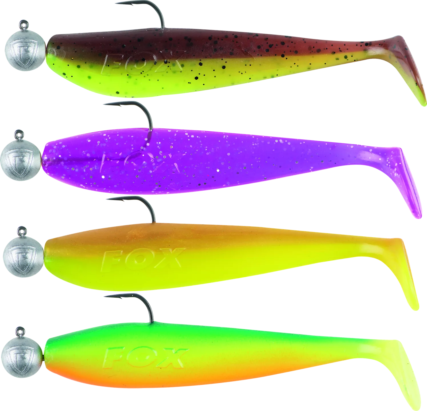 Fox Rage Ultra UV Zander Pro Shad Loaded Lure Packs 10cm 10g 10pc