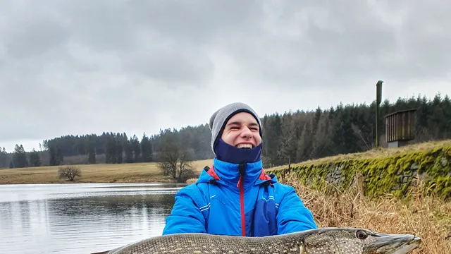 Hechtangeln im Winter