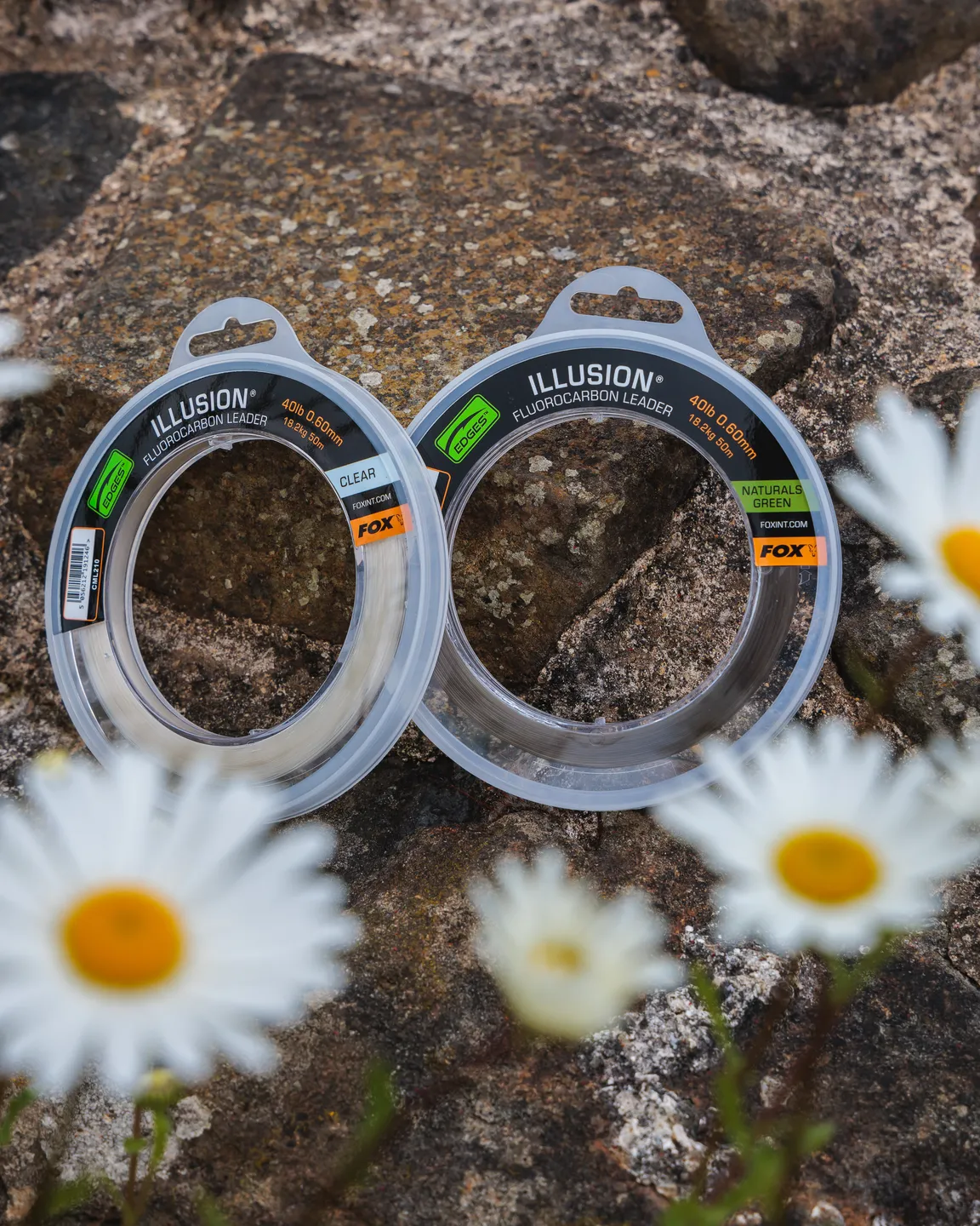 Fox Illusion Fluorocarbon Leaders 0.50mm 50m 13.6kg Clear