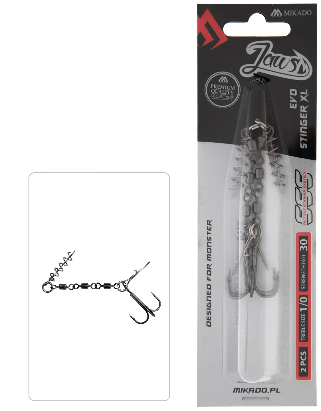 Mikado JAWS EVO STINGER XL - 2 pieces, 2/0 size