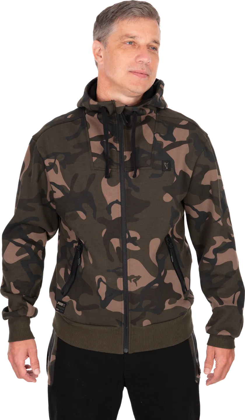 Fox Camo Full Zip Premium Hoodie S