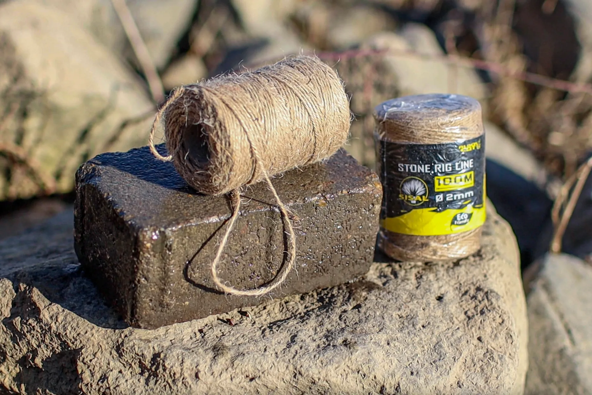 Black Cat Stone Rig Line 2mm 100m Sisal