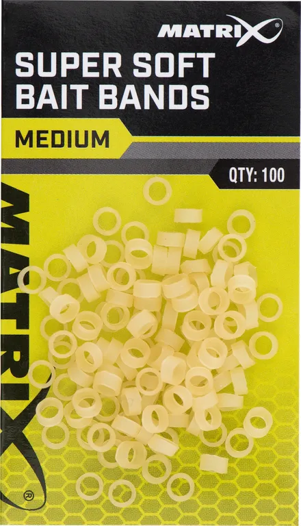 Matrix Super Soft Bait Bands 1.5mm 100pcs Medium