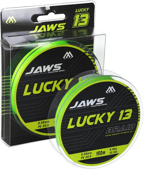 Mikado Jaws Lucky 13 - 0.2mm, 17kg, 150m, Fluo green