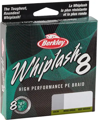 Berkley Whiplash 8 Geflochtene Schnur 270m 0.28mm 47.1kg Moss Green