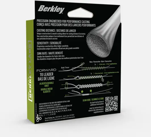 Berkley Forward Braid Geflochtene Schnur 0.12mm 5.7kg 150m Crystal