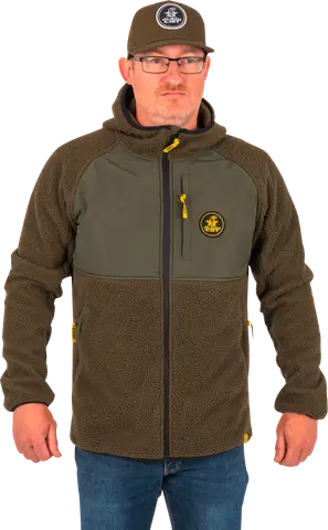 Black Cat Polar Fleece Kapuzenpullover XXL