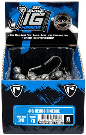 Fox Rage Finesse Jig Heads 20g 4/0