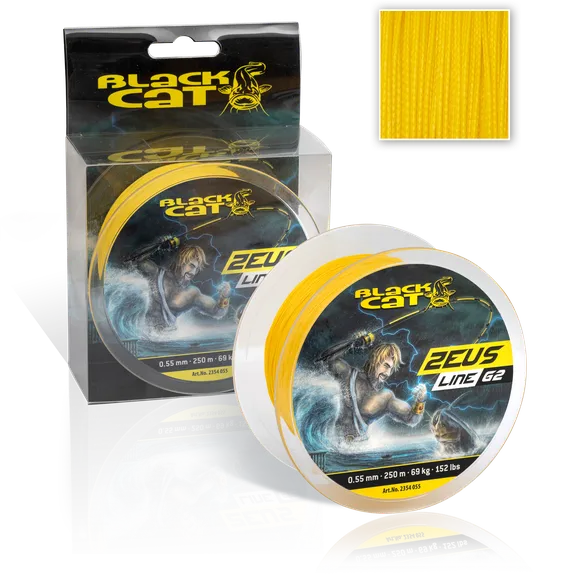 Black Cat Zeus Line G2 0.38mm 37kg 250m yellow