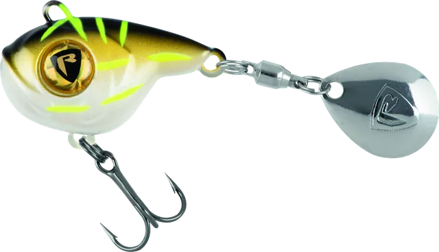 Fox Rage Ultra UV Big Eye Spin 8g Black/Gold Spin Tail