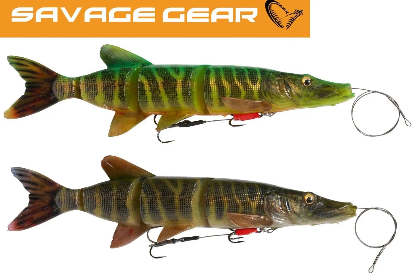 Savage Gear 4D Line Thru Pike Swimbait 25cm 105g Slow sinking Striped Pike