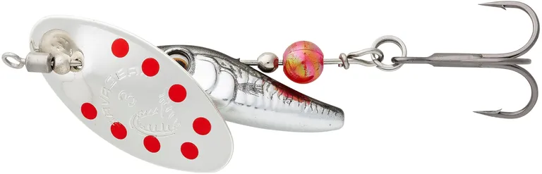 Savage Gear Sticklebait Spinner 7.3g Dirty Silver Red