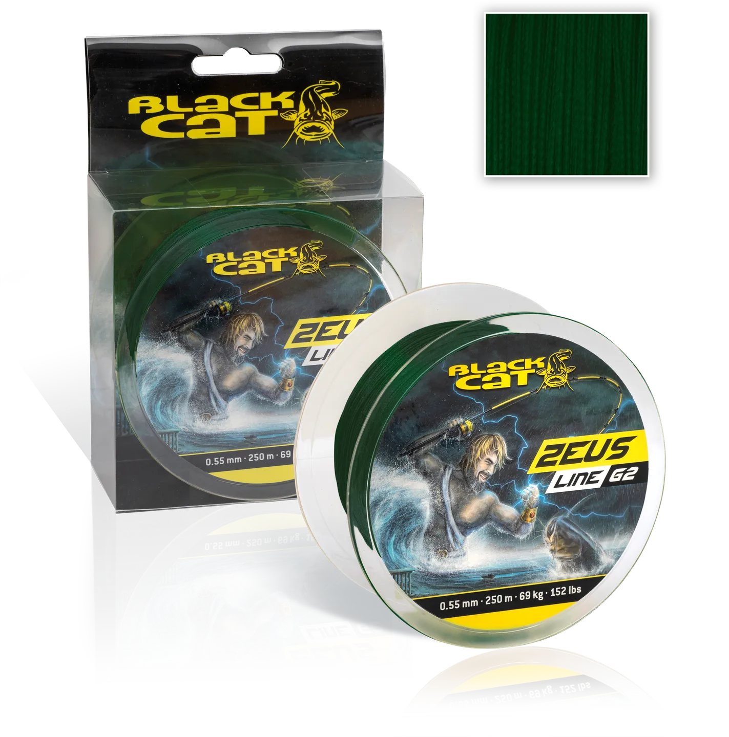 Black Cat Zeus Line G2 0.38mm 250m 37kg green