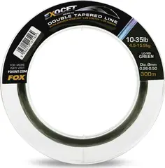 Fox Exocet Pro Double Tapered Line 0.26–0.50mm 300m Low Vis Green