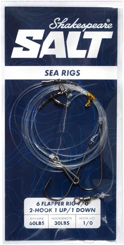 Shakespeare SALT Rig 1/0 Flapper Rig 1 Up 1 Down