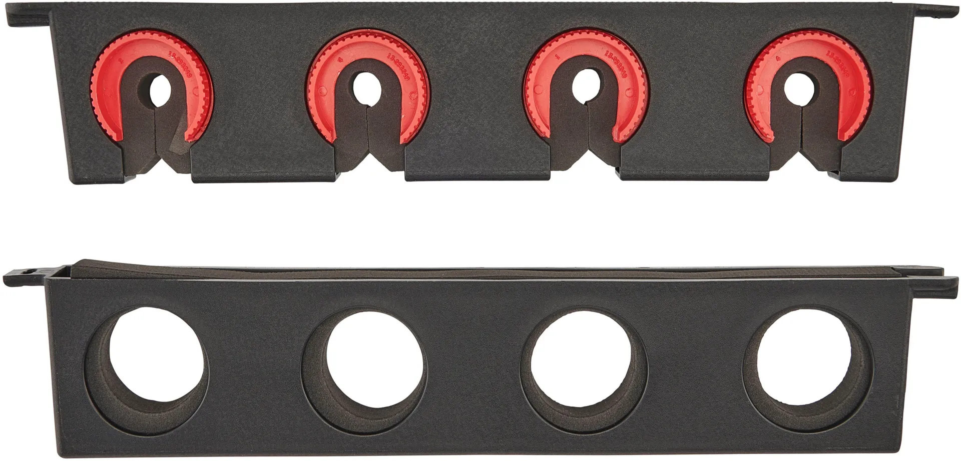 Berkley Twist Lock Utility 4 Rod Rack 4compartments 34cm Polypropylene Wall-mounted