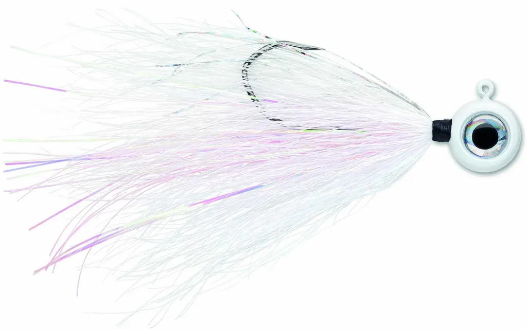 VMC Moontail Jig 7158 10.5g 3/0 Flat Aspirin Head White