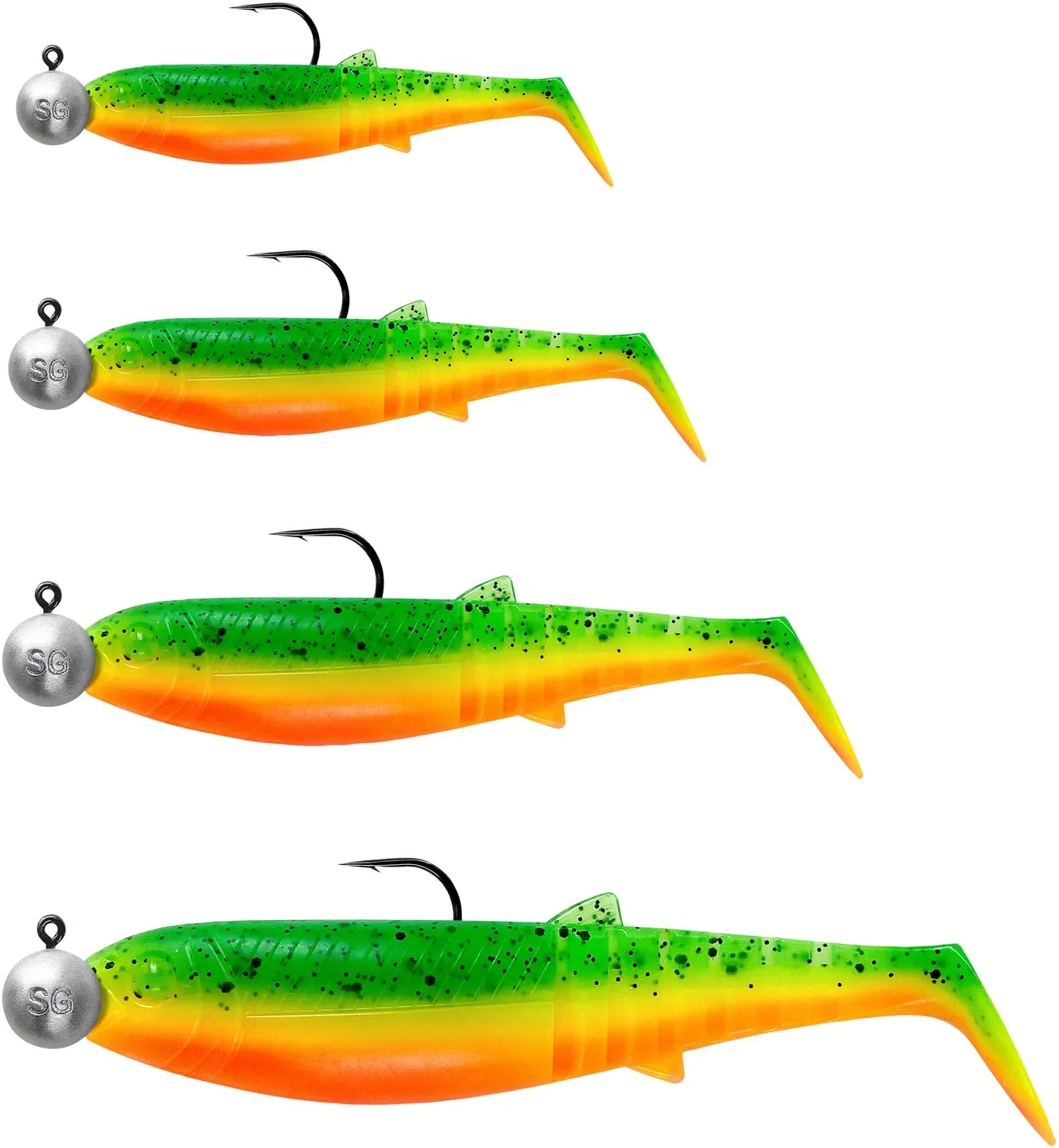 Savage Gear Cannibal Shad Mix 5g 8cm 4pc Dark Water Mix