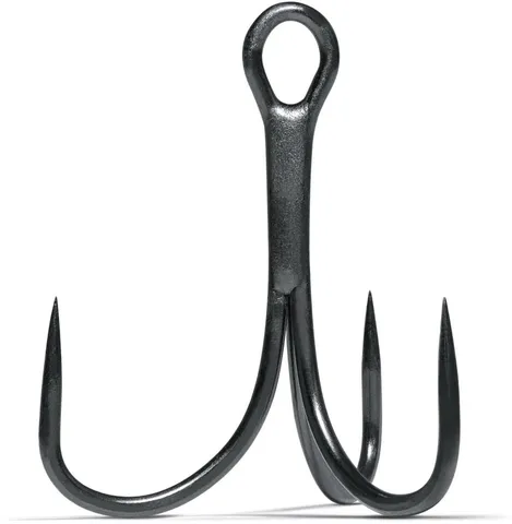 VMC 7552 Hypercut Light Treble Hook 8 2.03g 8pcs Black Nickel