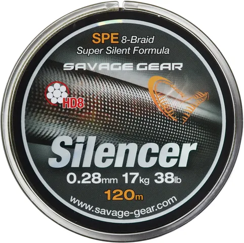 Savage Gear HD8 Silencer Braid 120m 0.12mm 6.3kg Green